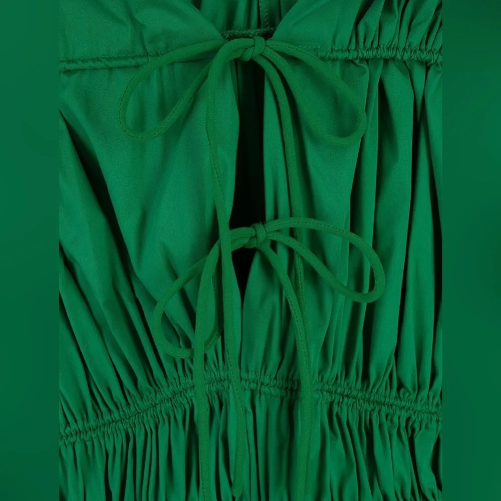 Diane Von Furstenberg Vibrant Green Maxi Dress - Picture 3 of 5